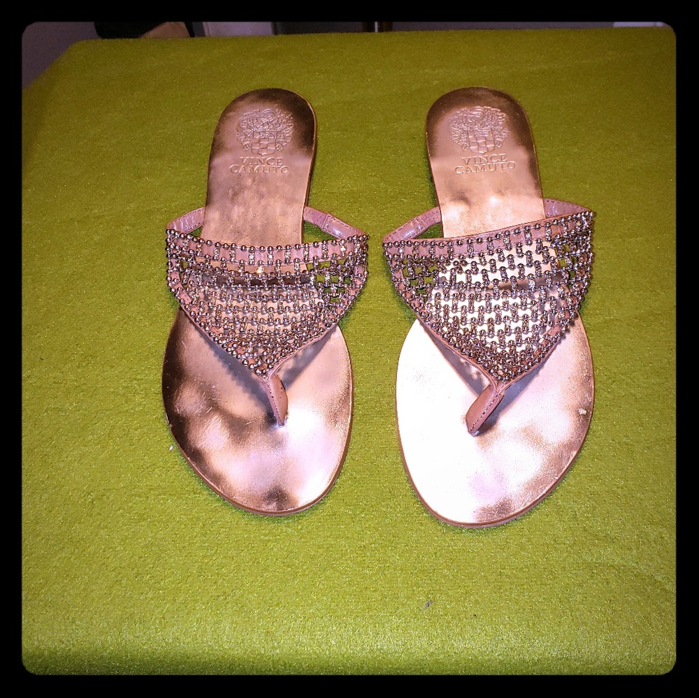Vince Camuto rhinestone sandals.